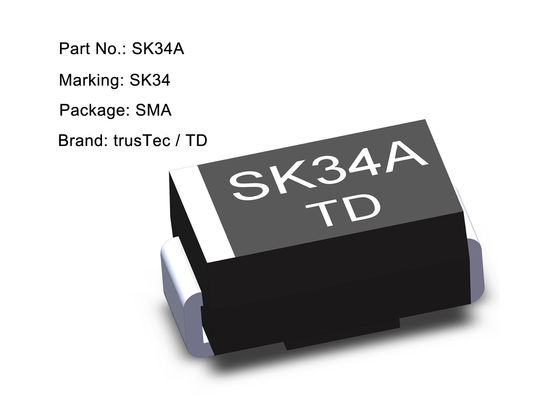 Linh kiện điện tử SMD Schottky Barrier Diode 3.0a 40V SS34A SK34A Diode SMA