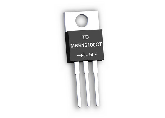 16A 100V 3 pin Schottky Diode với điện áp chuyển tiếp rất thấp MBR16100CT ĐẾN 220AB