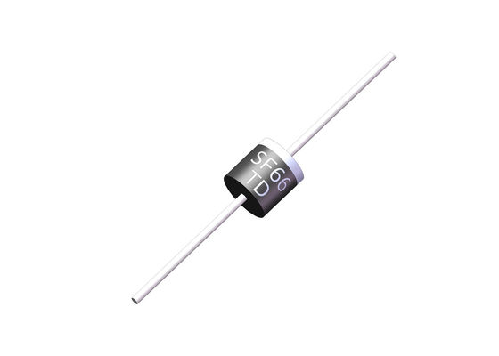 Axial Plastic Silicon Diode chỉnh lưu phục hồi siêu nhanh SF68 6A 600V R 6